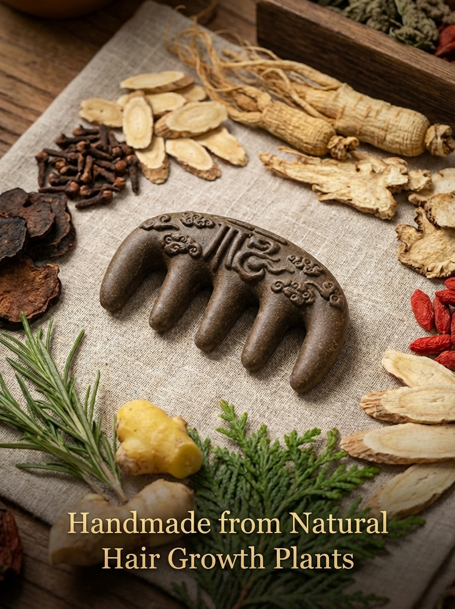 Premium TCM Herbal Comb: The Ultimate Scalp & Hair Root Treatment